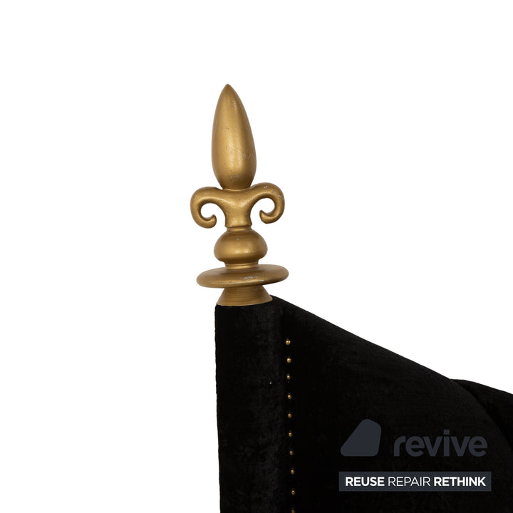 Bretz Ali Baba Stoff Bett Schwarz 200x180 cm