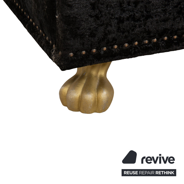 Bretz Ali Baba fabric bed black 200x180 cm