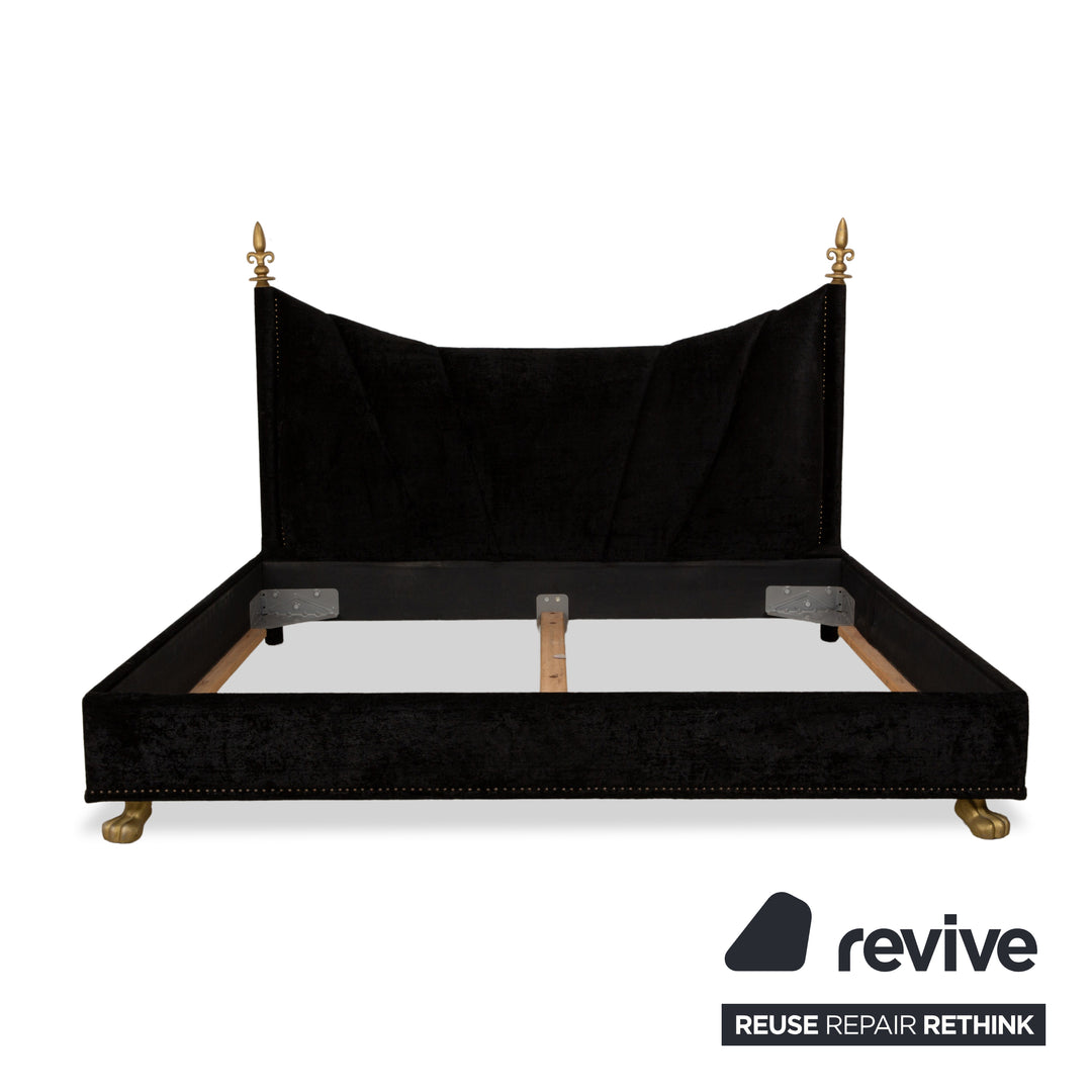 Bretz Ali Baba Stoff Bett Schwarz 200x180 cm