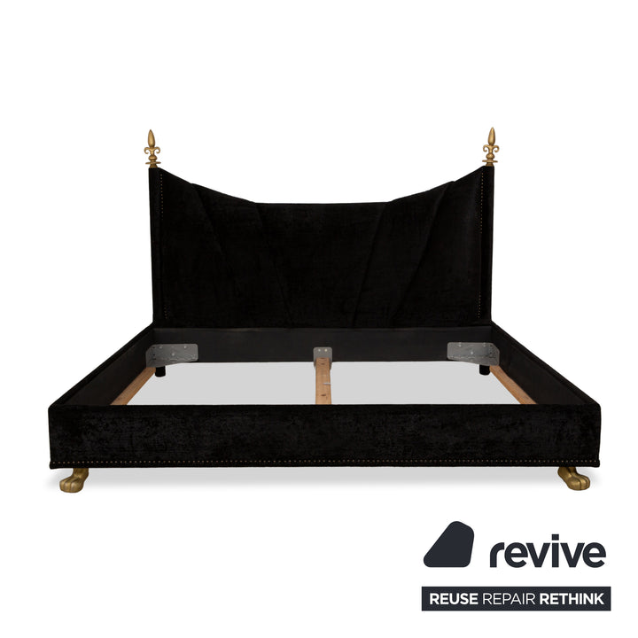 Bretz Ali Baba Stoff Bett Schwarz 200x180 cm