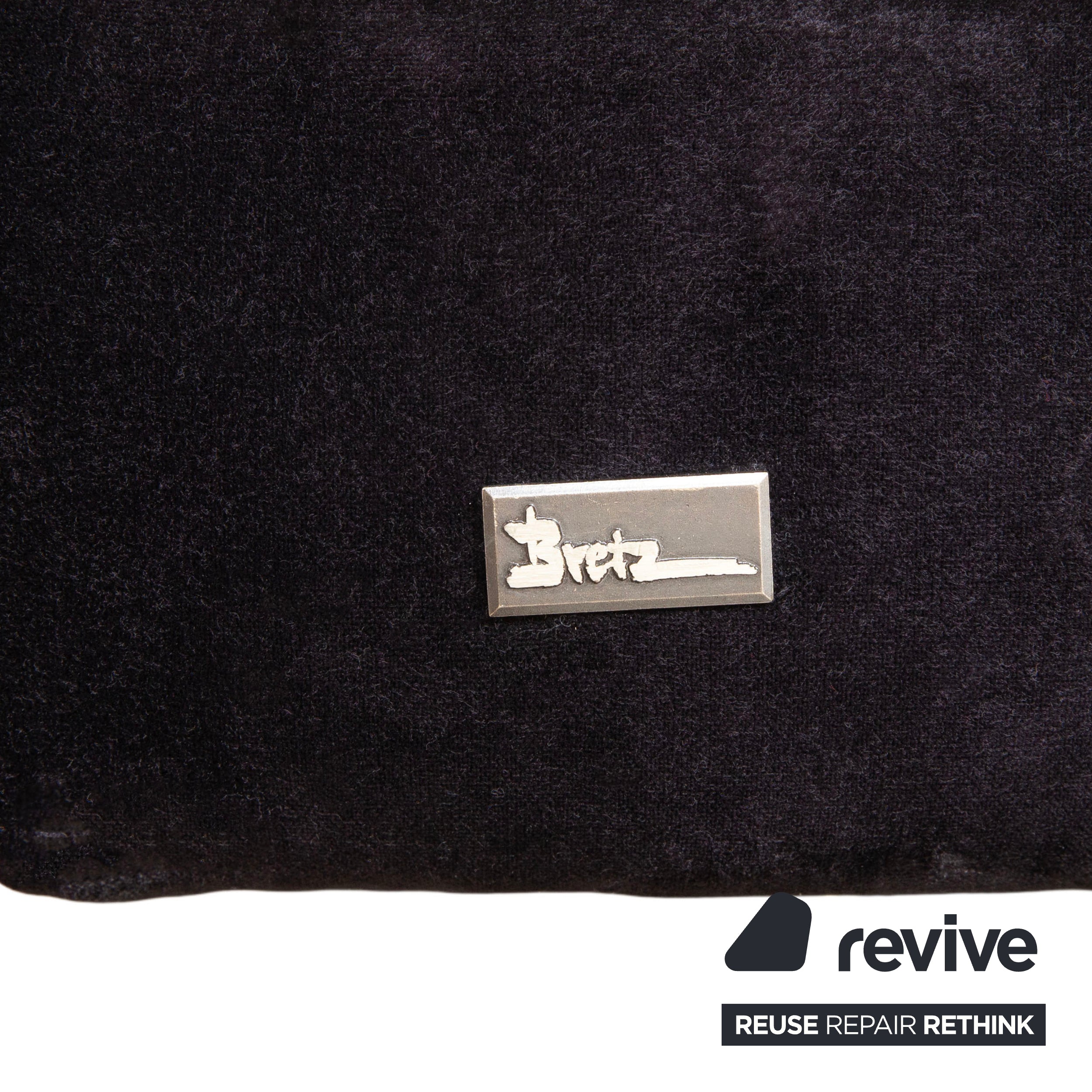 Bretz Chelsea Stoff Dreisitzer Aubergine Lila Silber Glitzer manuelle Funktion Schlaffunktion Sofa Couch