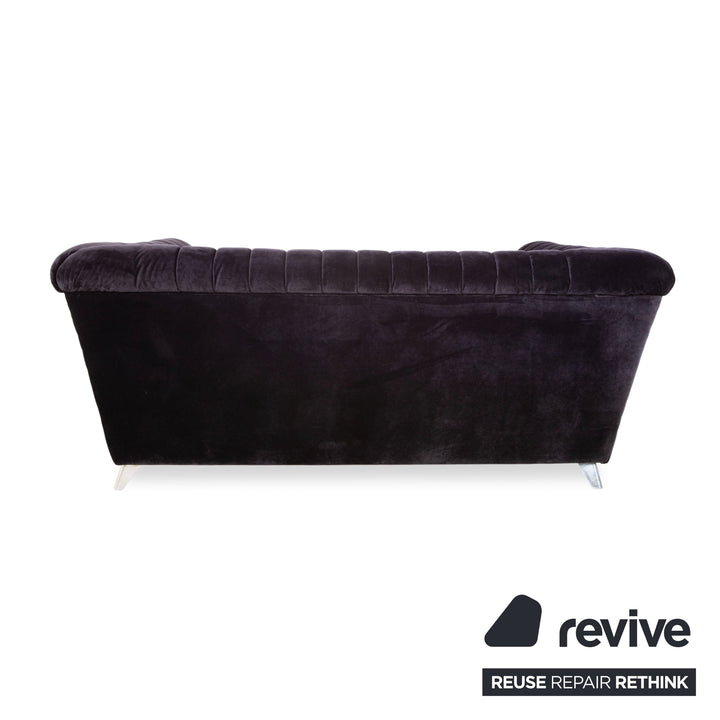 Bretz Chelsea Stoff Dreisitzer Aubergine Lila manuelle Funktion Schlaffunktion Sofa Couch