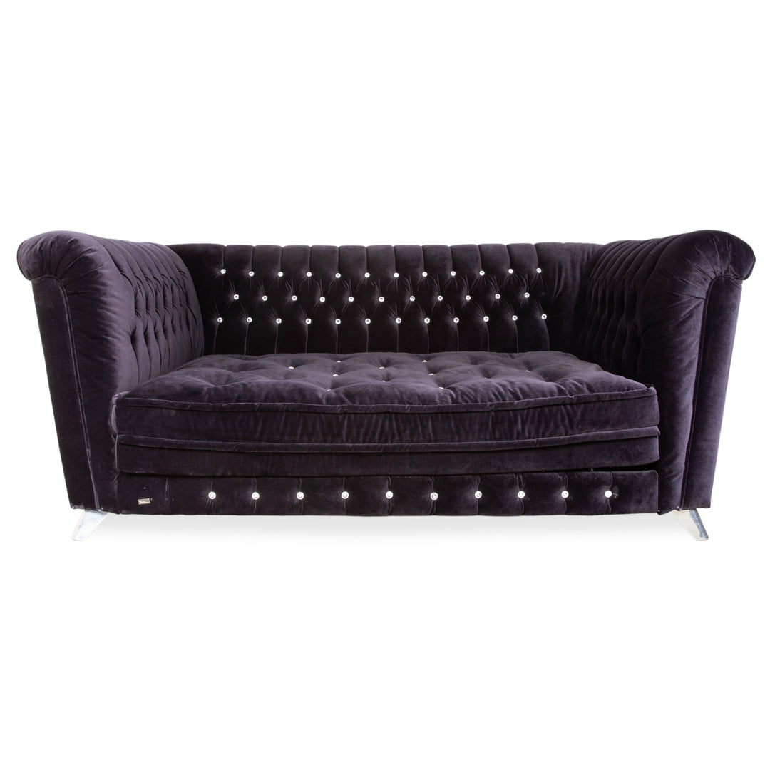 Bretz Chelsea Stoff Dreisitzer Aubergine Lila manuelle Funktion Schlaffunktion Sofa Couch