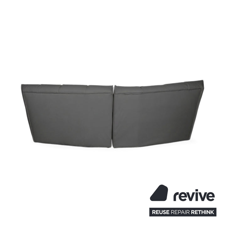 Bretz Cloud 7 Ecksofa Dreisitzer Sofa Couch Veganes Leder Anthrazit Neubezug GAVIN 117
