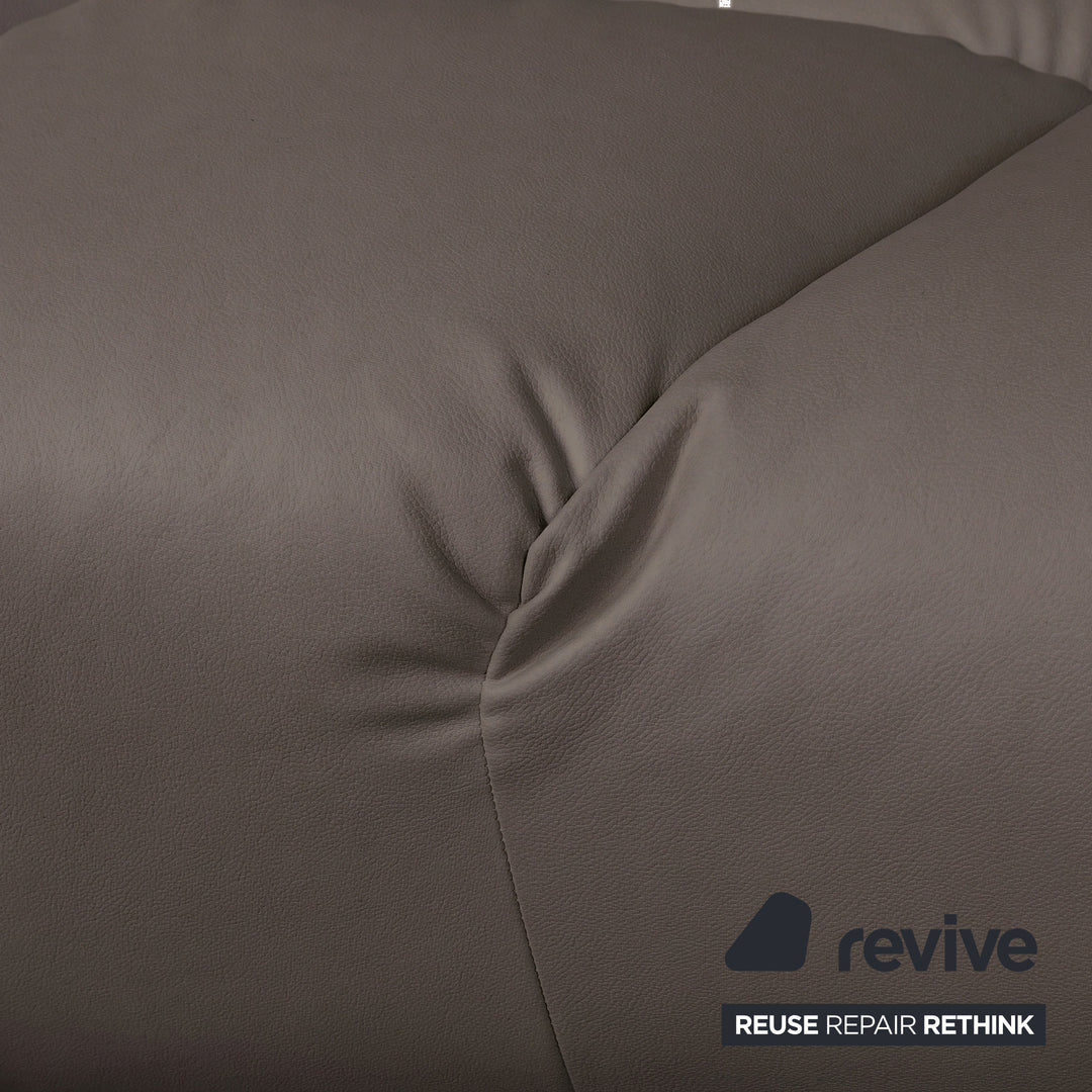 Bretz Cloud 7 Ecksofa Dreisitzer Sofa Couch Veganes Leder Dunkelbraun Espresso Neubezug GAVIN 105