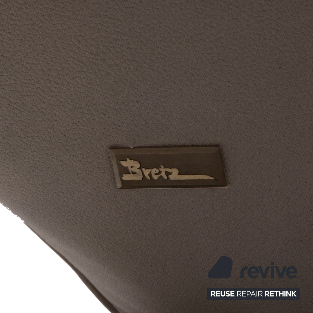Bretz Cloud 7 Ecksofa Dreisitzer Sofa Couch Veganes Leder Dunkelbraun Espresso Neubezug GAVIN 105