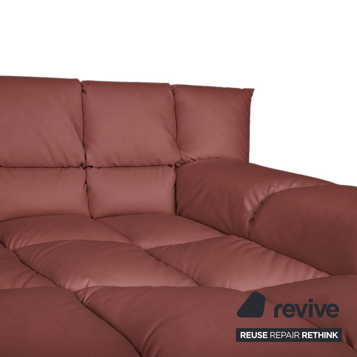 Bretz Cloud 7 Ecksofa Dreisitzer Sofa Couch Veganes Leder Rostrot Braun Neubezug GAVIN 107