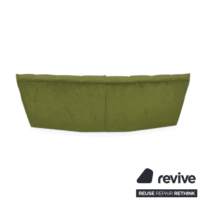 Bretz Cloud 7 Ecksofa Dreisitzer Sofa Couch Velours Stoff Grün Neubezug MELIA FR 829