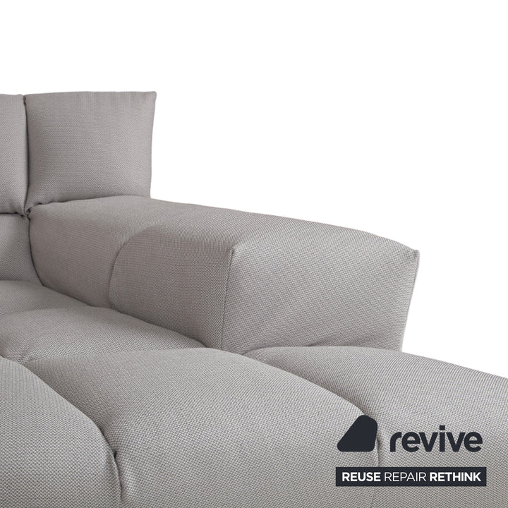 Bretz Cloud 7 Ecksofa Stoff Sofa Hellgrau Couch Neubezug COR chalk 10064