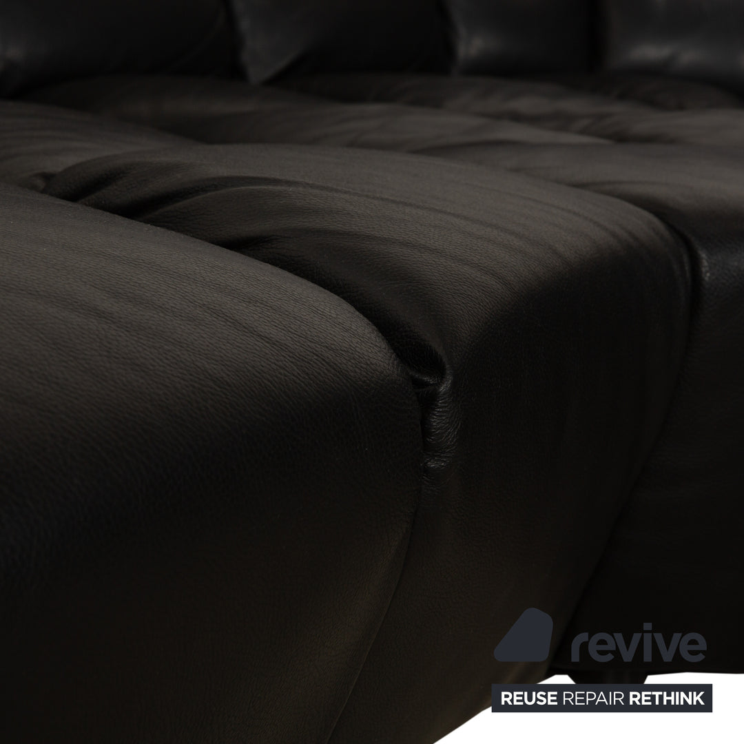 Bretz Cloud 7 Leder Ecksofa Schwarz Sofa Couch