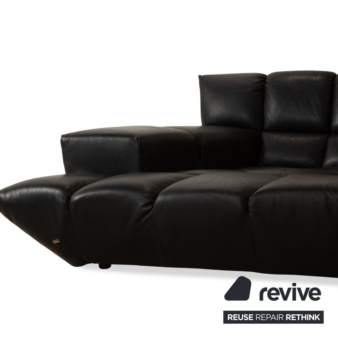 Bretz Cloud 7 Leder Ecksofa Schwarz Sofa Couch