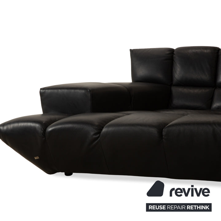 Bretz Cloud 7 Leder Ecksofa Schwarz Sofa Couch