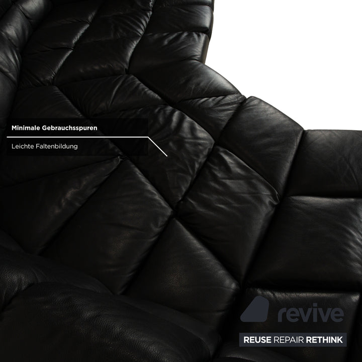 Bretz Cloud 7 Leder Ecksofa Schwarz Sofa Couch