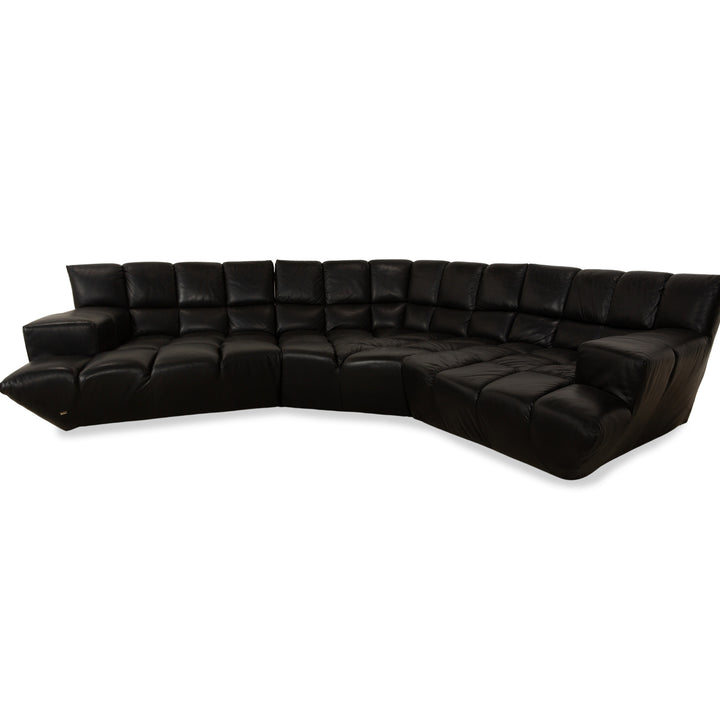Bretz Cloud 7 Leder Ecksofa Schwarz Sofa Couch