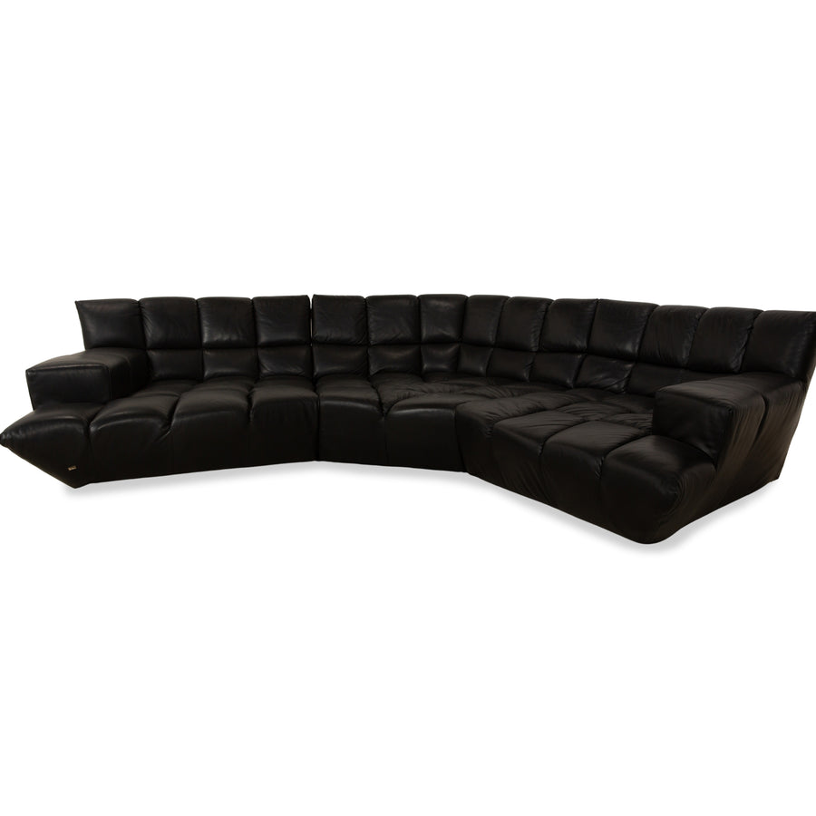Bretz Cloud 7 Leder Ecksofa Schwarz Sofa Couch
