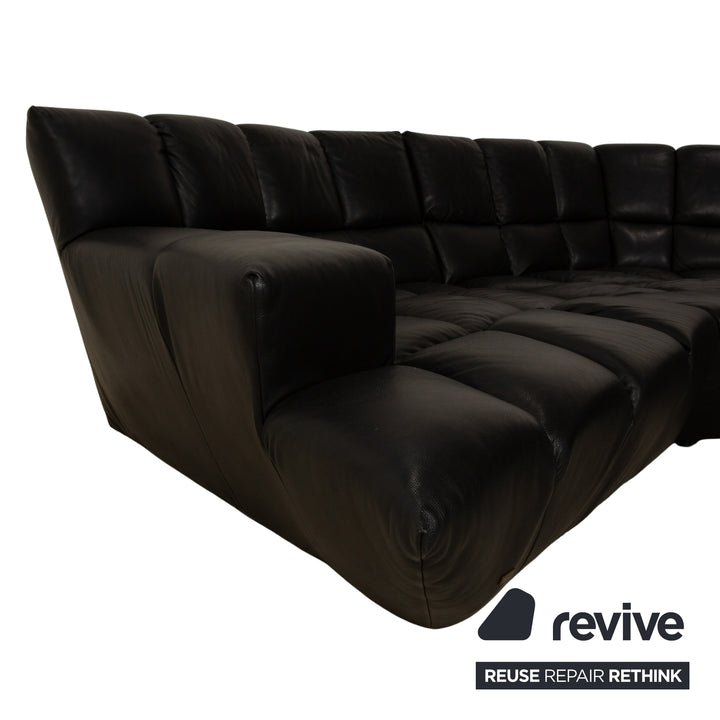 Bretz Cloud 7 Leder Ecksofa Schwarz Sofa Couch