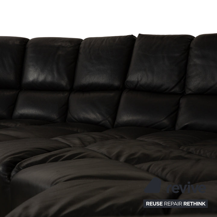 Bretz Cloud 7 Leder Ecksofa Schwarz Sofa Couch