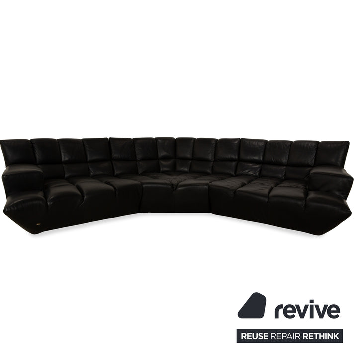 Bretz Cloud 7 Leder Ecksofa Schwarz Sofa Couch