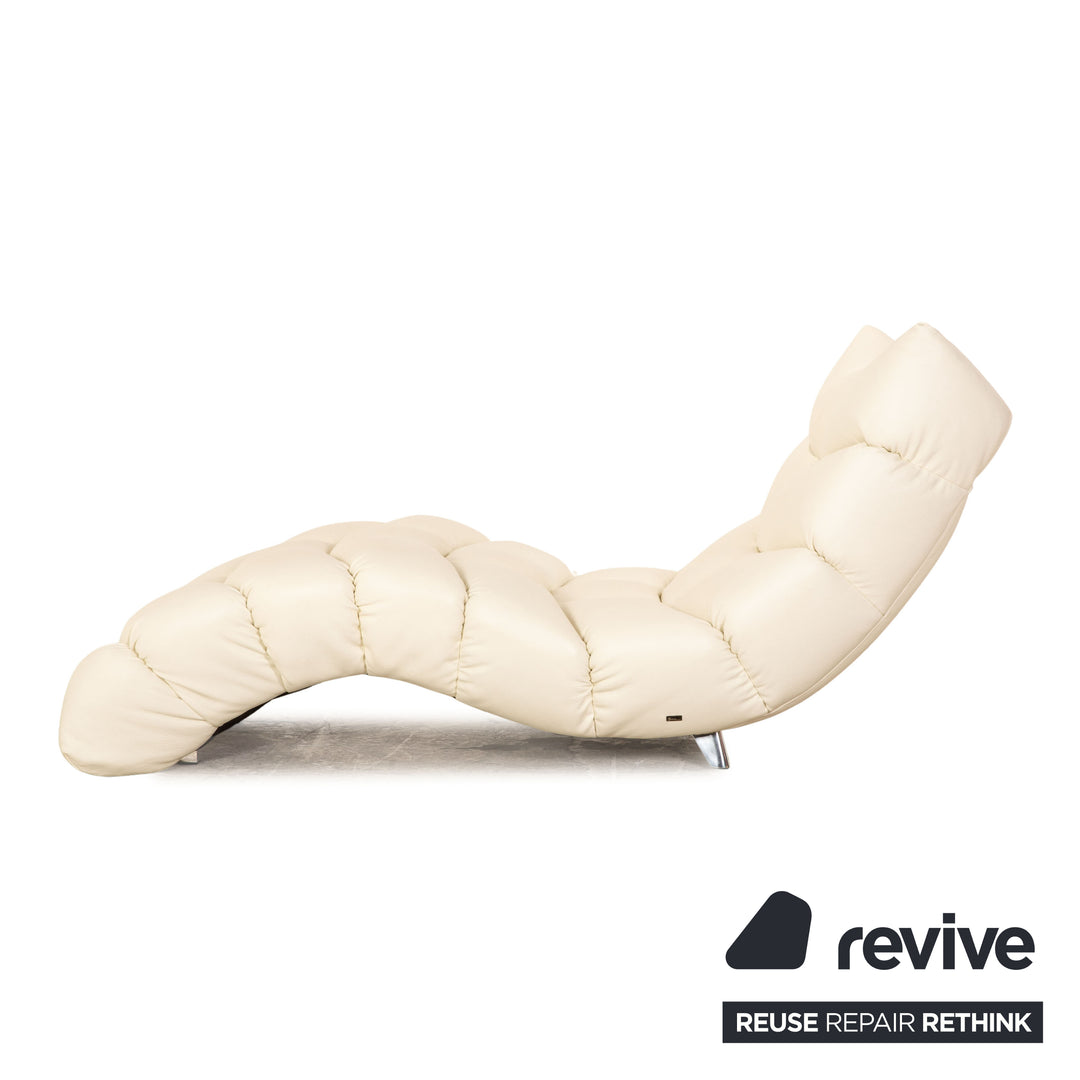 Bretz Cloud 7 Leather Sofa Set Cream White Corner Sofa Coffee Table Lounger Couch