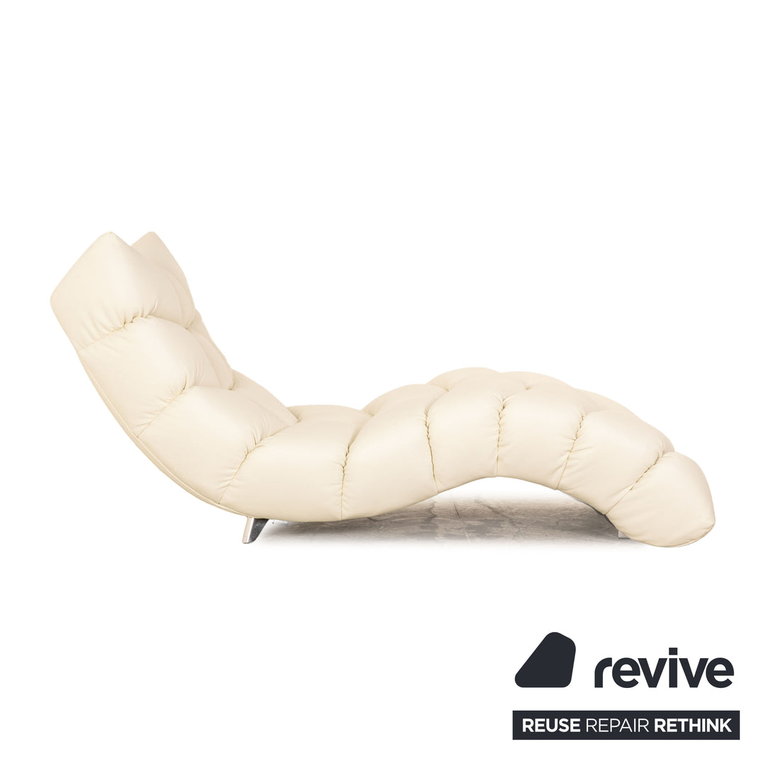 Bretz Cloud 7 Leather Sofa Set Cream White Corner Sofa Coffee Table Lounger Couch