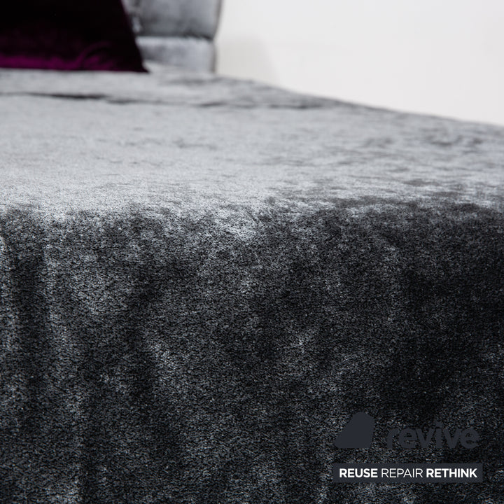 Bretz Cloud 7 Fabric Bed Grey Silver 180x200