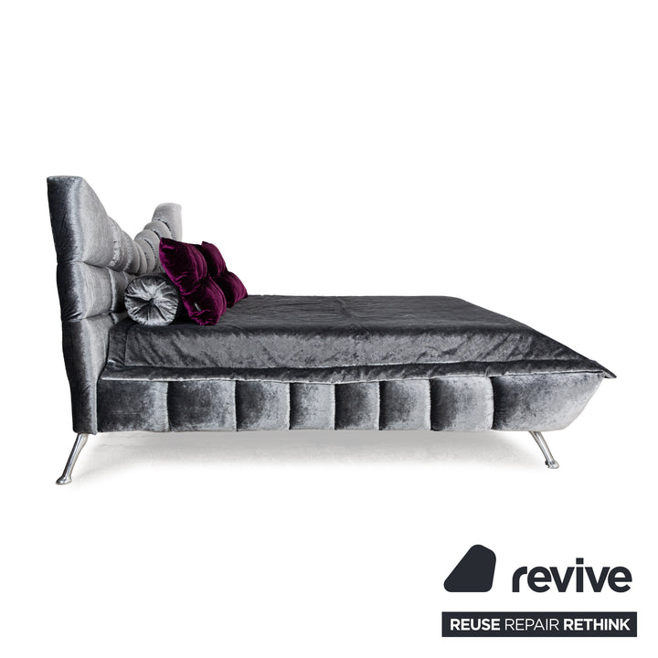 Bretz Cloud 7 Fabric Bed Grey Silver 180x200