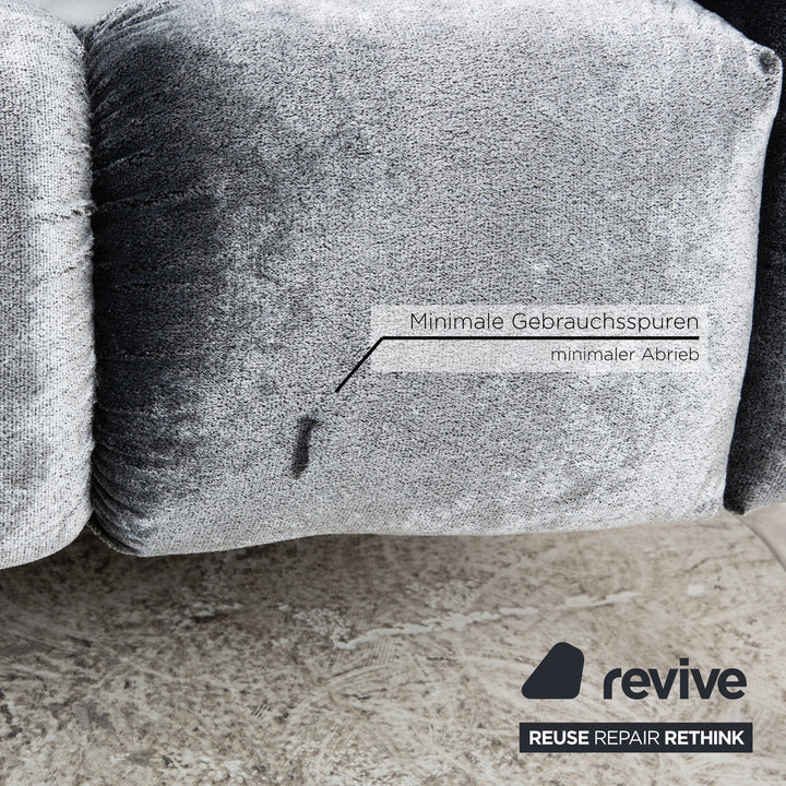Bretz Cloud 7 Fabric Bed Grey Silver 180x200