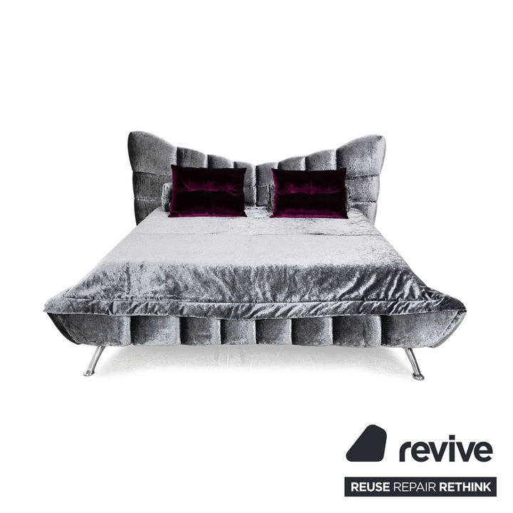 Bretz Cloud 7 Fabric Bed Grey Silver 180x200