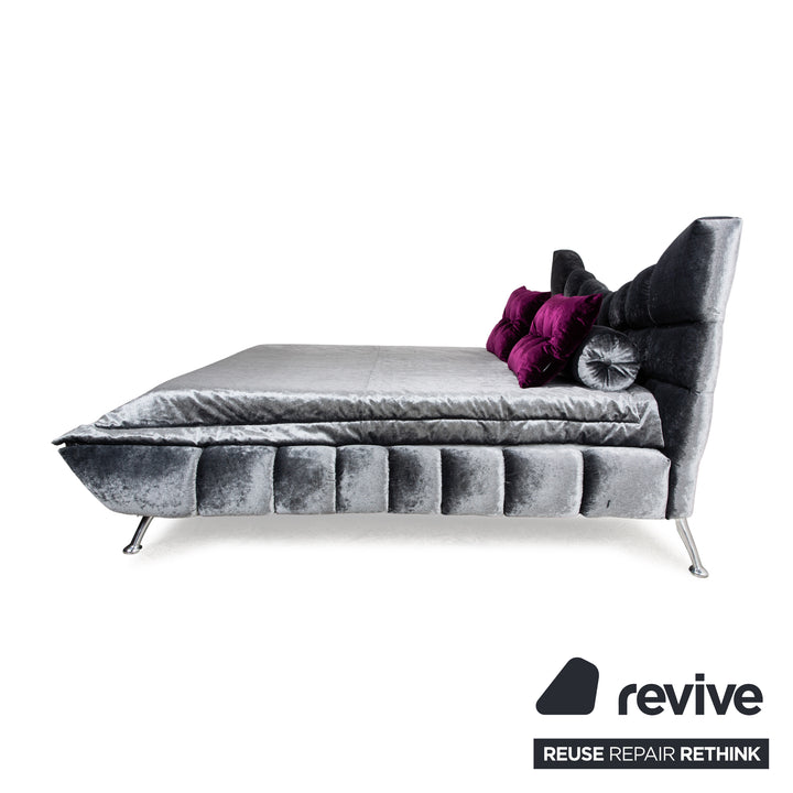 Bretz Cloud 7 Fabric Bed Grey Silver 180x200