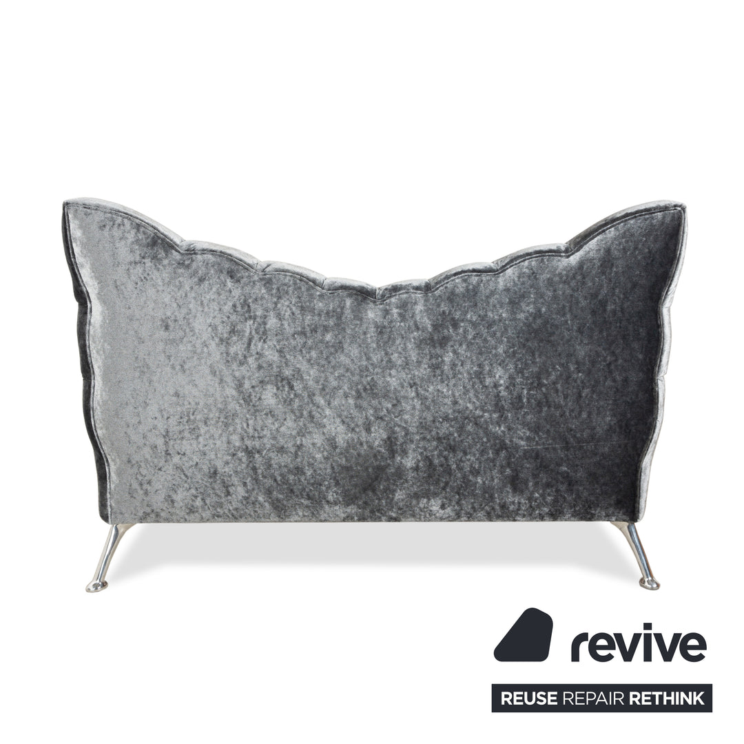 Bretz Cloud 7 Fabric Bed Grey Silver