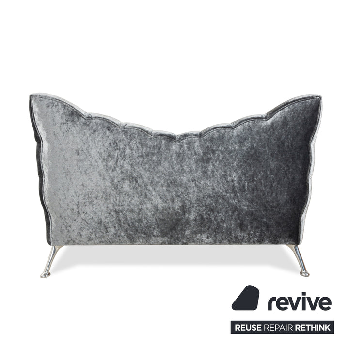 Bretz Cloud 7 Fabric Bed Grey Silver