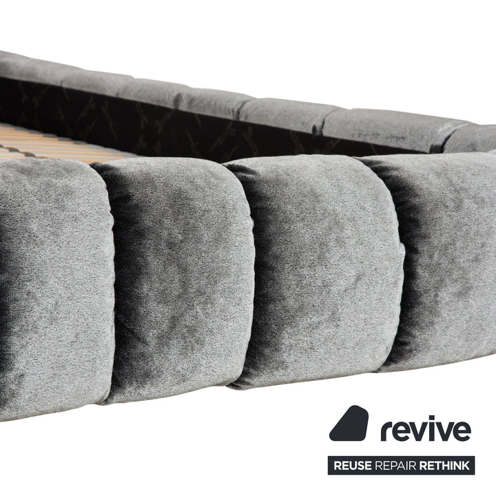 Bretz Cloud 7 Fabric Bed Grey Silver