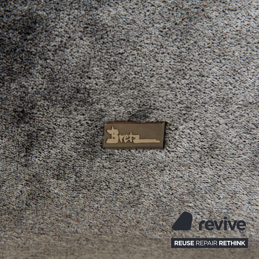 Bretz Cloud 7 Fabric Bed Grey Silver