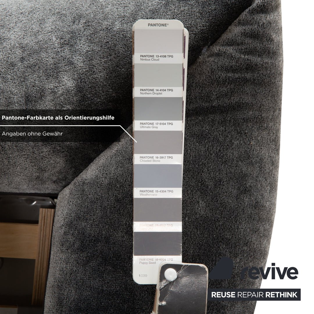 Bretz Cloud 7 Fabric Bed Grey Silver