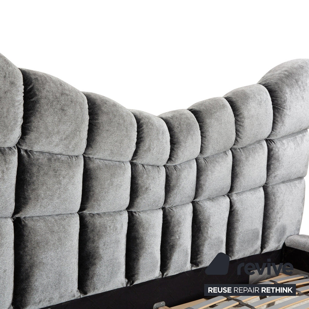 Bretz Cloud 7 Stoff Bett Grau Silber