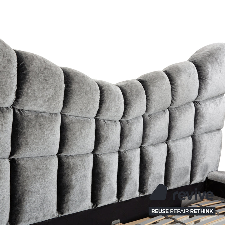 Bretz Cloud 7 Stoff Bett Grau Silber