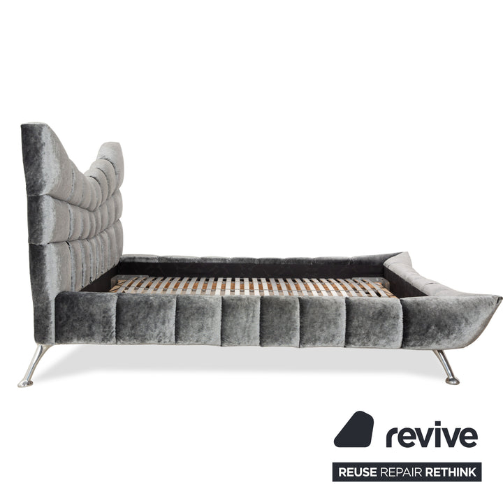 Bretz Cloud 7 Fabric Bed Grey Silver