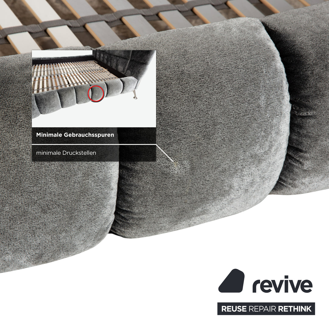 Bretz Cloud 7 Fabric Bed Grey Silver