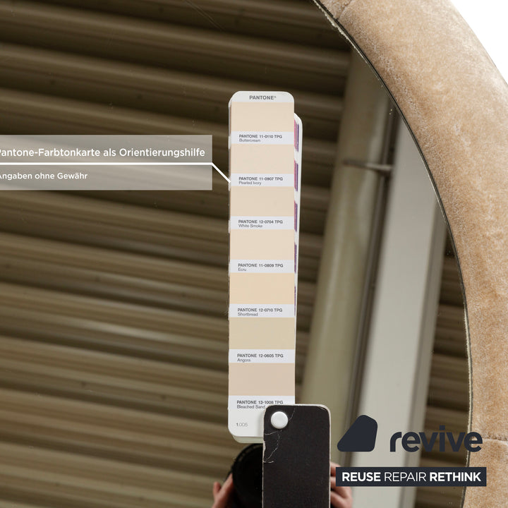 Table basse en tissu Bretz Cloud 7 beige crème