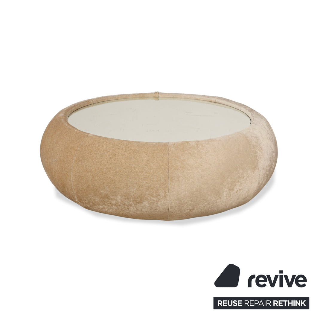 Table basse en tissu Bretz Cloud 7 beige crème