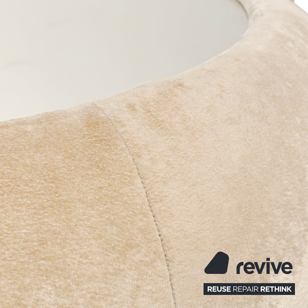 Table basse en tissu Bretz Cloud 7 beige crème