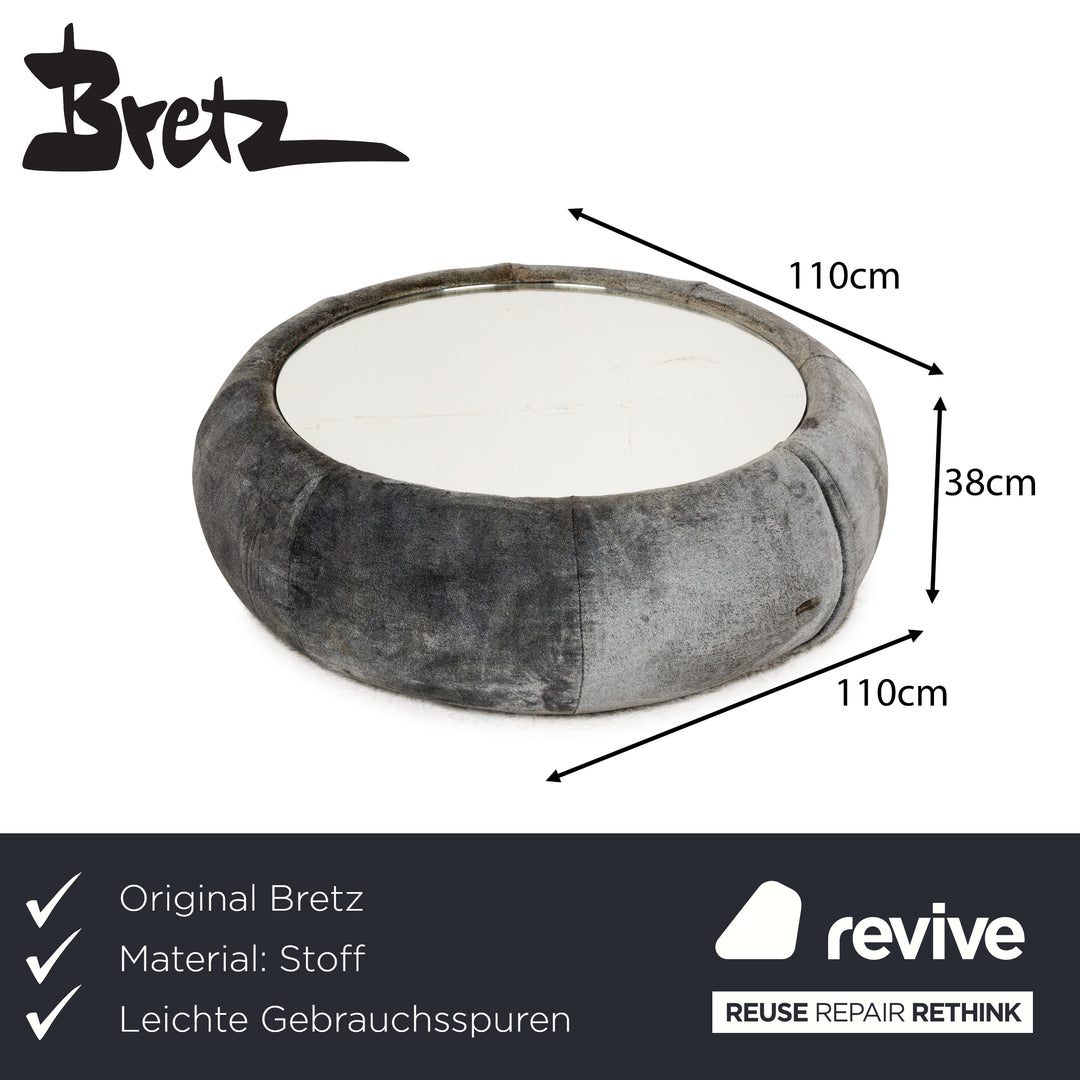 Bretz Cloud 7 Fabric Coffee Table Grey Silver