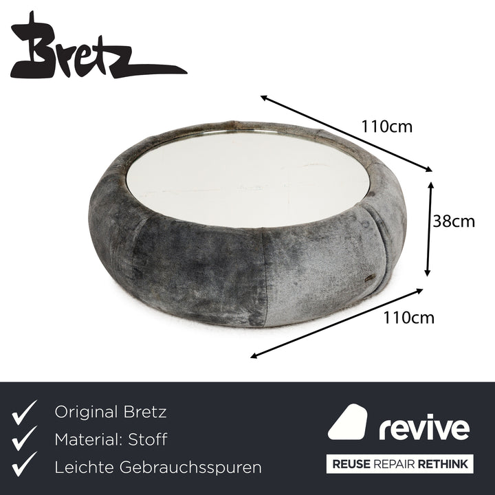 Bretz Cloud 7 Fabric Coffee Table Grey Silver