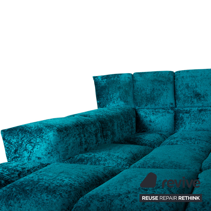 Bretz Cloud 7 Stoff Ecksofa Blau Türkis Sofa Couch