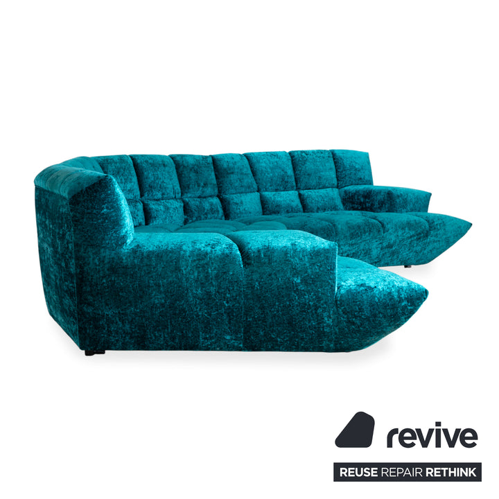 Bretz Cloud 7 Stoff Ecksofa Blau Türkis Sofa Couch