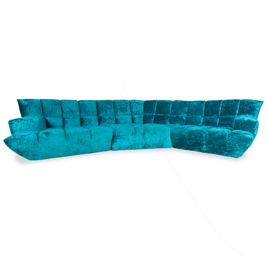 Bretz Cloud 7 Stoff Ecksofa Blau Türkis Sofa Couch
