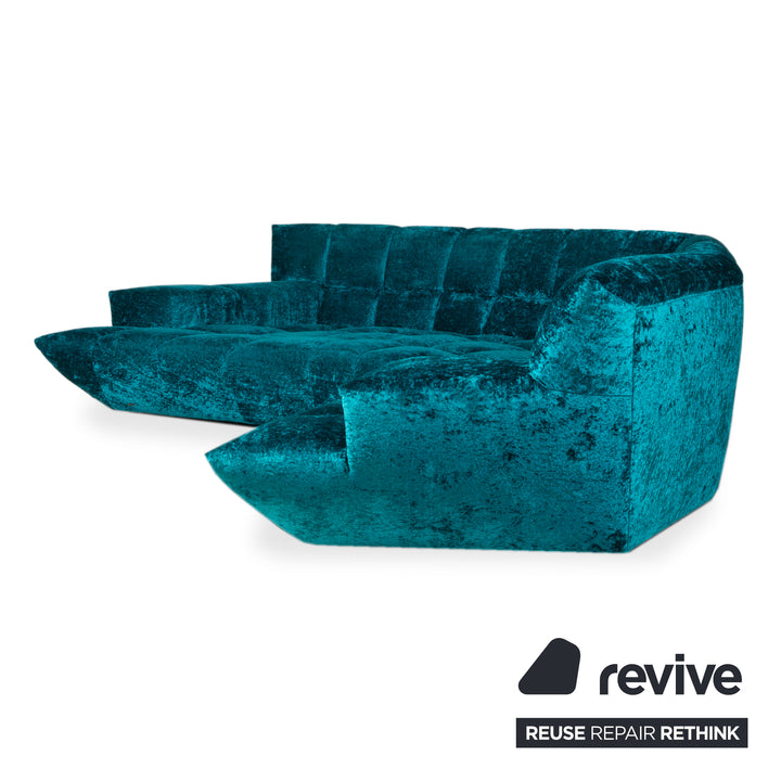 Bretz Cloud 7 Stoff Ecksofa Blau Türkis Sofa Couch
