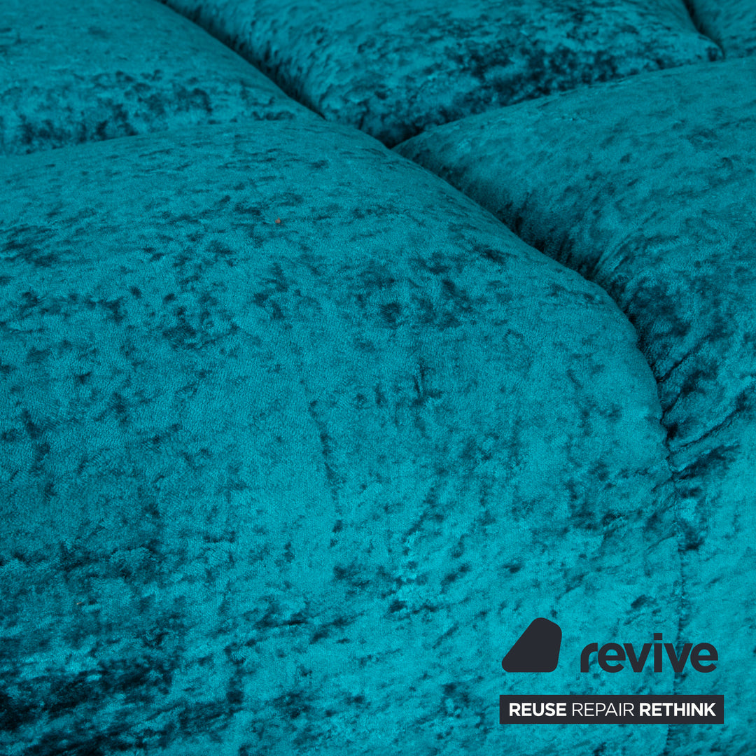 Bretz Cloud 7 Stoff Ecksofa Blau Türkis Sofa Couch