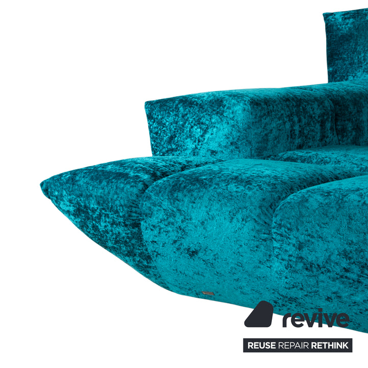 Bretz Cloud 7 Stoff Ecksofa Blau Türkis Sofa Couch