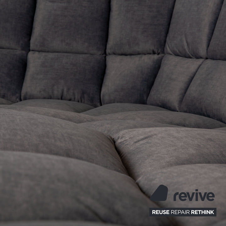Bretz Cloud 7 Stoff Ecksofa Grau Metallic Neubezug Sofa Couch